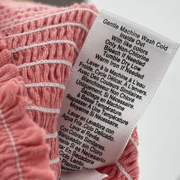 Nation LTD. Pink Bunny Smocked Long Sleeve Tee - Picture 9 of 9